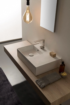 TEOREMA 2.0 - Countertop ceramic washbasin by Scarabeo Ceramiche - view 3